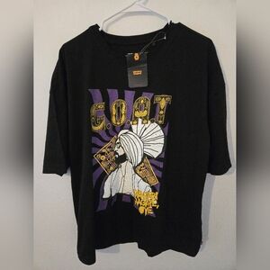 NWT Levis G.O.A.T T Shirt Diljit Dosanjh Collab India Mens Size Large Dil-Lumina